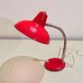 1970s red metal lamp Image 2