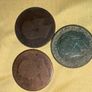Three Great Britain Pre-Decimal Penny Coins (1897, 1902, 1929) Image 2