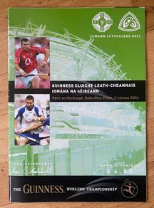 2006 Cork v Waterford - GAA Senior Hurling Semi Final Programme