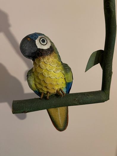 Handmade bird parrot