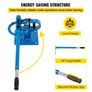 YP-9 Manual Bender, Soild Round Square Bar Metal Bender with 7 Bending Dies, Metal Rod Bar Bender Bending Tool for Construction Site Auto Repair Image 6