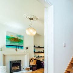 Beautiful Contemporary centre light fitting & side lamp