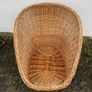 Vintage Willow woven bucket chair c1960 Image 4