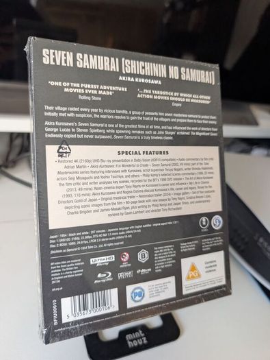 Seven Samurai 4K Blu Ray Limited Edition SEALED