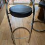 Postmodern Italian Chrome Pipping Stools by Effezeta Image 3