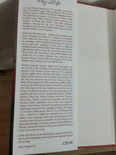 Hardback Autobiography from Gloria Hunningford