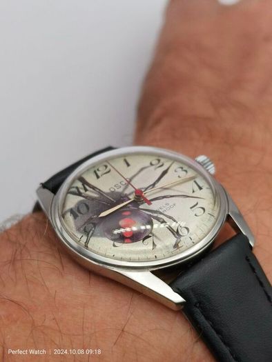Vintage OSCO Spider 3D Swiss Watch