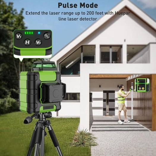 New Huepar 12 lines 3D green laser level