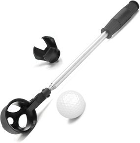 Golf Ball Retriever, 6ft/9ft Stainless Telescopic Golf Ball Retriever for Water, Golf Ball Putter Grabber Claw Sucker Tool, Golf Accessories Golf Gift for Men, Weight: 0.5 Lbs