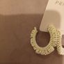 Cream beaded earrings Image 2