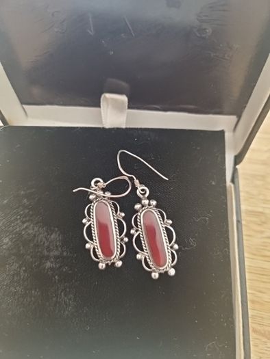 Earings Amber Sterling Silver