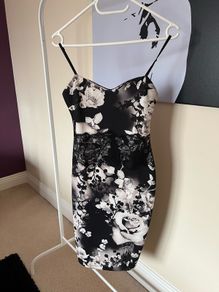 Black and White Lipsy Floral Dress