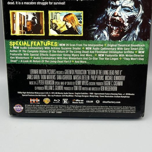 Return Of The living Dead Part II (1988) - US Region A Blu-ray - Scream
