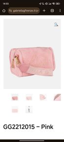 Handbag pouch pink fluffy boston bag gabriella g firenze