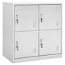 Locker Cabinet Light Grey 90x45x92.5 cm Steel Image 2