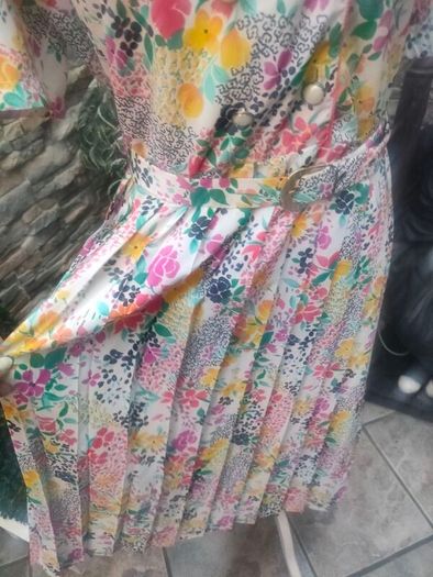 Vintage French floral dress
