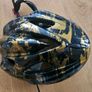 Brenda Sport Adult Cycling Helmet - Black & Gold Graffiti Graphic Image 2