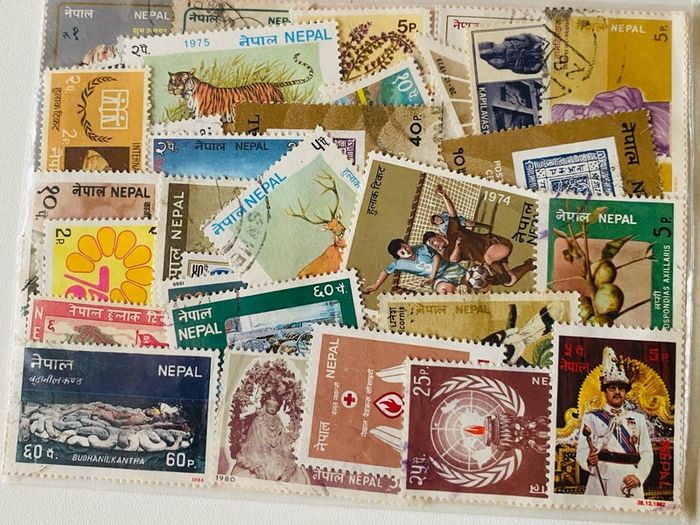 50 Nepal stamps