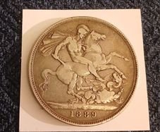 1889 Queen Victoria Silver Crown
