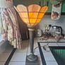 Table lamp Torchiere faux stained glass  uplighter Tablelamp Image 10