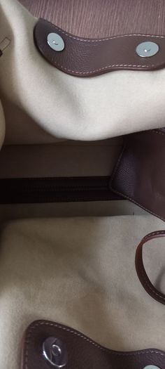 Weekend By MaxMara Falco Chocolate Brown Leather Tote with Pochette