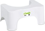 Squatting Step Toilet Stool | 8 Inch Non-Slip Bathroom Squat Aid | Proper Toilet Posture Footstool