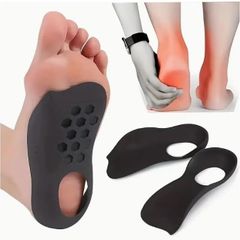 1 Pair Orthotic Insoles For Flat Feet O-Shaped Legs And Plantar Fasciitis - Unisex Arch Support Shoe Inserts