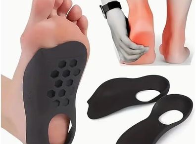 1 Pair Orthotic Insoles For Flat Feet O-Shaped Legs And Plantar Fasciitis - Unisex Arch Support Shoe Inserts