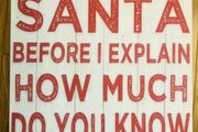 Dear Santa Christmas canvas