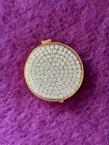 Joan Rivers Pave Crystal Empty Solid Perfume Box