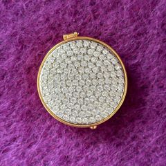 Joan Rivers Pave Crystal Empty Solid Perfume Box