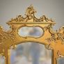 Large Sectioned Wall Mirror with Foliage and Scroll Detail Image 2