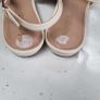 KENSIE beige sling backs with floral detail Sz 7UK Image 6