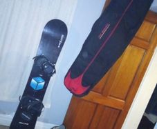 Shoes and Snowboard