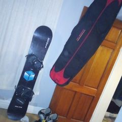 Shoes and Snowboard