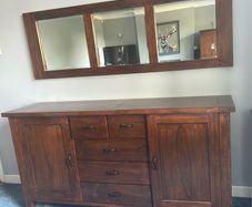 Sideboard & matching mirror