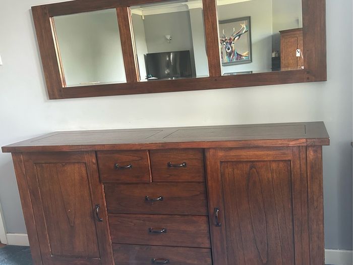 Sideboard & matching mirror