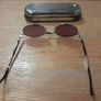 Vintage 90s Guess Sunglasses GU5017. Oval Wire Frame with Original Case. Image 8