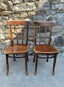 Pair of Thonet Bentwood Dining Chairs.
