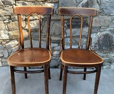 Pair of Thonet Bentwood Dining Chairs.