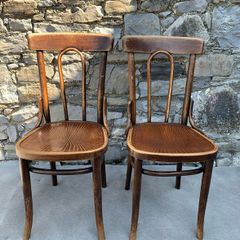 Pair of Thonet Bentwood Dining Chairs.