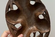 Wooden Carved Leaf Bowl