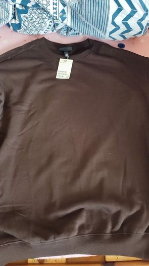 h&m  black brown loose fit medium sweatshirt men