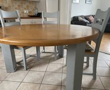 Solid wood kitchen table and 6 chairs