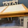 Solid dining table and 6 chairs Image 4