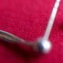 Vintage Sterling Silver 925 -  2 Strand Balls Drop Earrings 2,63g Image 6