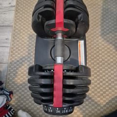 Pair of Adjustable Dumbbells 2.5kg to 24kg (15 settings each)