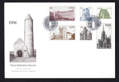 1982 Ireland Architecture Definitive (Third) Series Department of Post & Telegraphs First Day Cover (FDC)
