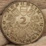 Austria Silver 1929 2 Shillings Theodor Billroth Beautiful Uncirculated Toned Image 3