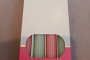 4 x ridged dinner candles